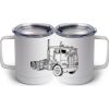 10 oz. White Stainless Steel Coffee Mug Thumbnail