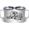 10 oz. White Stainless Steel Coffee Mug Thumbnail