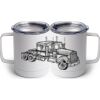 10 oz. White Stainless Steel Coffee Mug Thumbnail