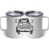 10 oz. White Stainless Steel Coffee Mug Thumbnail