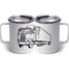 10 oz. White Stainless Steel Coffee Mug Thumbnail