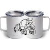 10 oz. White Stainless Steel Coffee Mug Thumbnail