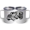 10 oz. White Stainless Steel Coffee Mug Thumbnail