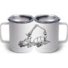 10 oz. White Stainless Steel Coffee Mug Thumbnail