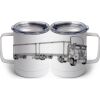 10 oz. White Stainless Steel Coffee Mug Thumbnail