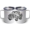 10 oz. White Stainless Steel Coffee Mug Thumbnail