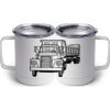 10 oz. White Stainless Steel Coffee Mug Thumbnail