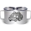 10 oz. White Stainless Steel Coffee Mug Thumbnail