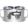 10 oz. White Stainless Steel Coffee Mug Thumbnail