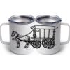 10 oz. White Stainless Steel Coffee Mug Thumbnail