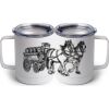 10 oz. White Stainless Steel Coffee Mug Thumbnail