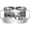 10 oz. White Stainless Steel Coffee Mug Thumbnail