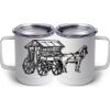 10 oz. White Stainless Steel Coffee Mug Thumbnail