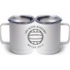 10 oz. White Stainless Steel Coffee Mug Thumbnail