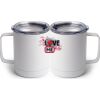 10 oz. White Stainless Steel Coffee Mug Thumbnail