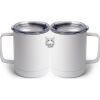10 oz. White Stainless Steel Coffee Mug Thumbnail