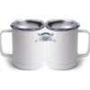 10 oz. White Stainless Steel Coffee Mug Thumbnail