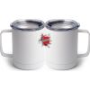 10 oz. White Stainless Steel Coffee Mug Thumbnail