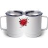 10 oz. White Stainless Steel Coffee Mug Thumbnail