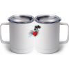 10 oz. White Stainless Steel Coffee Mug Thumbnail