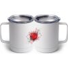 10 oz. White Stainless Steel Coffee Mug Thumbnail