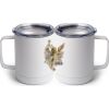 10 oz. White Stainless Steel Coffee Mug Thumbnail
