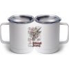 10 oz. White Stainless Steel Coffee Mug Thumbnail