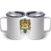 10 oz. White Stainless Steel Coffee Mug Thumbnail