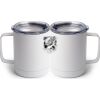 10 oz. White Stainless Steel Coffee Mug Thumbnail