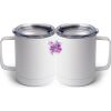 10 oz. White Stainless Steel Coffee Mug Thumbnail