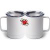 10 oz. White Stainless Steel Coffee Mug Thumbnail