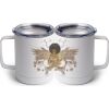 10 oz. White Stainless Steel Coffee Mug Thumbnail