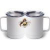 10 oz. White Stainless Steel Coffee Mug Thumbnail