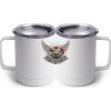 10 oz. White Stainless Steel Coffee Mug Thumbnail