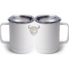 10 oz. White Stainless Steel Coffee Mug Thumbnail