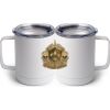 10 oz. White Stainless Steel Coffee Mug Thumbnail