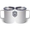 10 oz. White Stainless Steel Coffee Mug Thumbnail