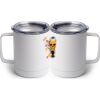 10 oz. White Stainless Steel Coffee Mug Thumbnail
