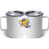 10 oz. White Stainless Steel Coffee Mug Thumbnail