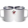 10 oz. White Stainless Steel Coffee Mug Thumbnail