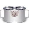 10 oz. White Stainless Steel Coffee Mug Thumbnail