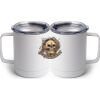 10 oz. White Stainless Steel Coffee Mug Thumbnail