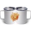 10 oz. White Stainless Steel Coffee Mug Thumbnail