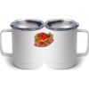 10 oz. White Stainless Steel Coffee Mug Thumbnail