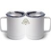 10 oz. White Stainless Steel Coffee Mug Thumbnail