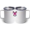 10 oz. White Stainless Steel Coffee Mug Thumbnail