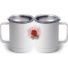 10 oz. White Stainless Steel Coffee Mug Thumbnail