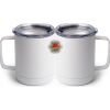 10 oz. White Stainless Steel Coffee Mug Thumbnail