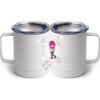 10 oz. White Stainless Steel Coffee Mug Thumbnail