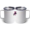 10 oz. White Stainless Steel Coffee Mug Thumbnail